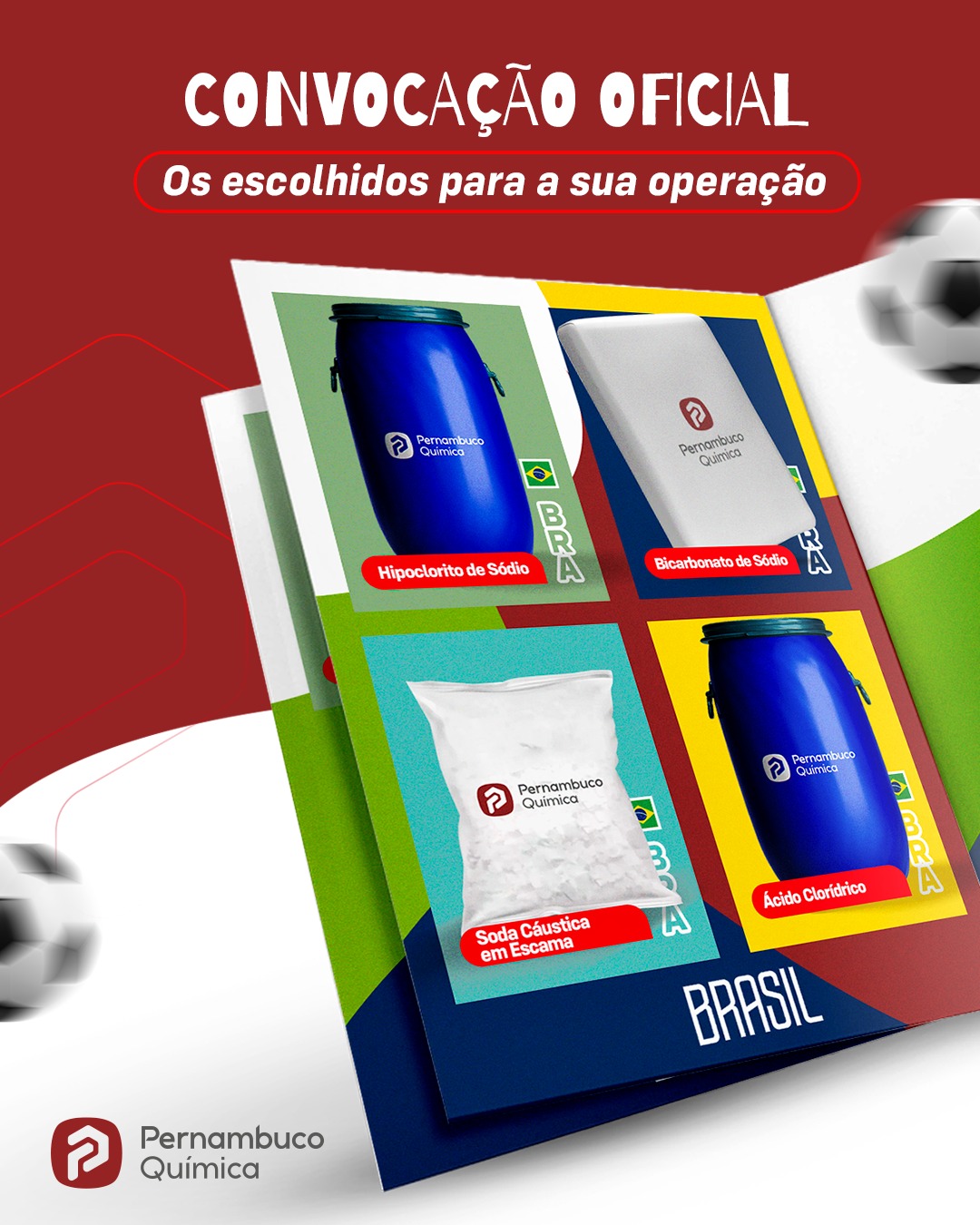 Assim como no esporte, bons resultados começam com as escolhas certas. Selecionar os produtos adequados faz toda a diferença no desempenho da sua operação, garantindo mais eficiência, controle e segurança no dia a dia. Trabalhamos com um portfólio completo para atender diferentes demandas da indústria, sempre com qualidade e padrão técnico. Sua operação já está bem escalada? Pernambuco Química, compostos por compromisso e qualidade. #PernambucoQuímica