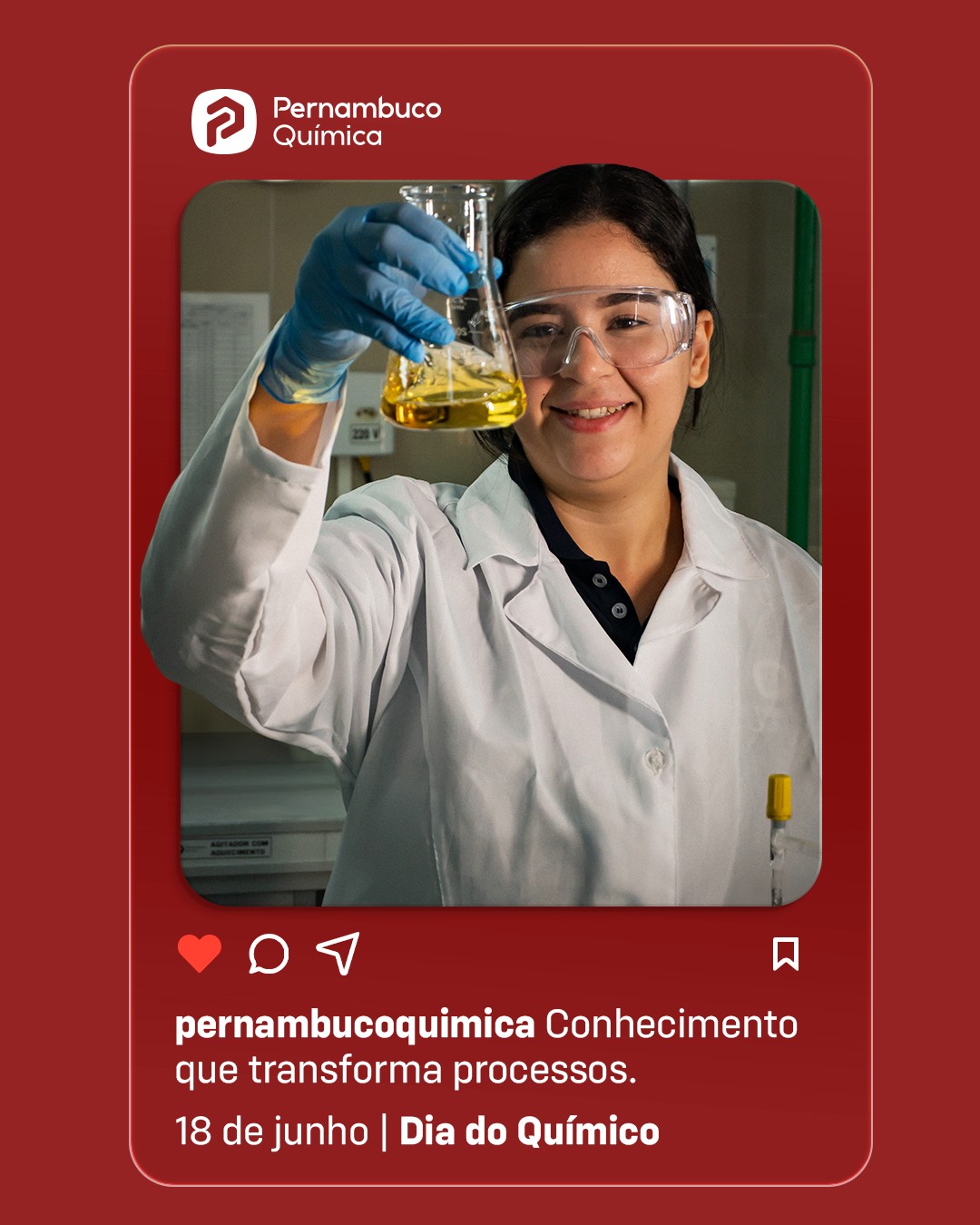 Por trás de cada processo eficiente, existe conhecimento técnico, análise e responsabilidade. O trabalho do químico é essencial para garantir qualidade, segurança e desempenho em cada etapa, contribuindo diretamente para a indústria. Nosso reconhecimento a todos esses profissionais. Feliz Dia do Químico. Pernambuco Química, compostos por compromisso e qualidade. #PernambucoQuímica