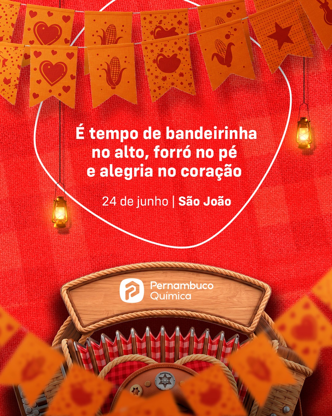 É tempo de viver as tradições que fazem parte da nossa cultura, reunir pessoas e compartilhar bons momentos. Que o São João traga alegria, união e muitos motivos para aproveitar ao lado de quem caminha conosco todos os dias. A Pernambuco Química deseja a todos um feliz São João! #PernambucoQuímica