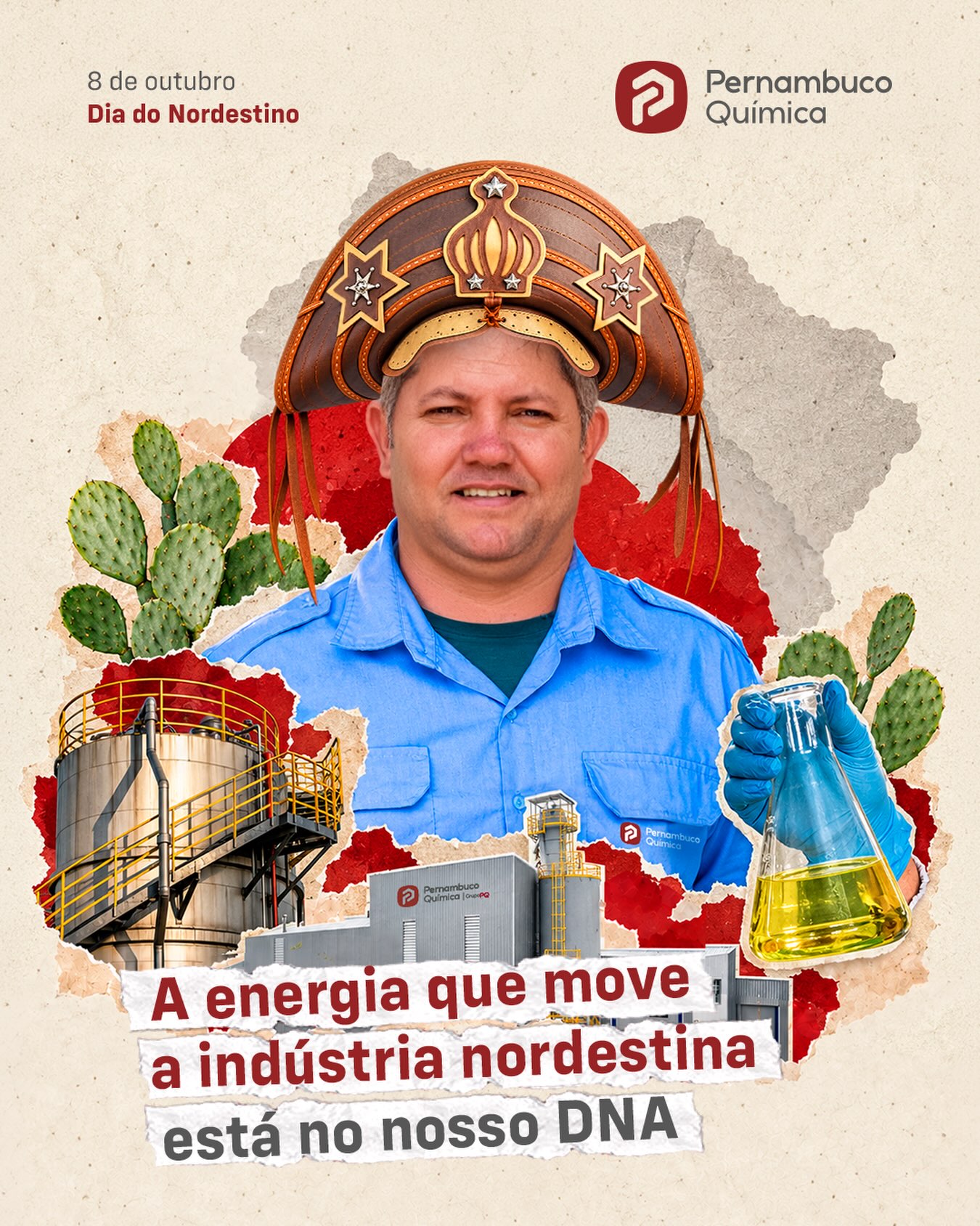 Resiliência, energia e capacidade de transformação. Na química, essas características definem os compostos mais versáteis e essenciais. Na vida real, isso define perfeitamente o povo nordestino. Nós temos um orgulho imenso de carregar o nosso estado no nome e de trabalhar diariamente para fornecer a base que impulsiona o desenvolvimento das indústrias em toda a nossa região. Pernambuco Química, compostos por compromisso e qualidade. #PernambucoQuímica